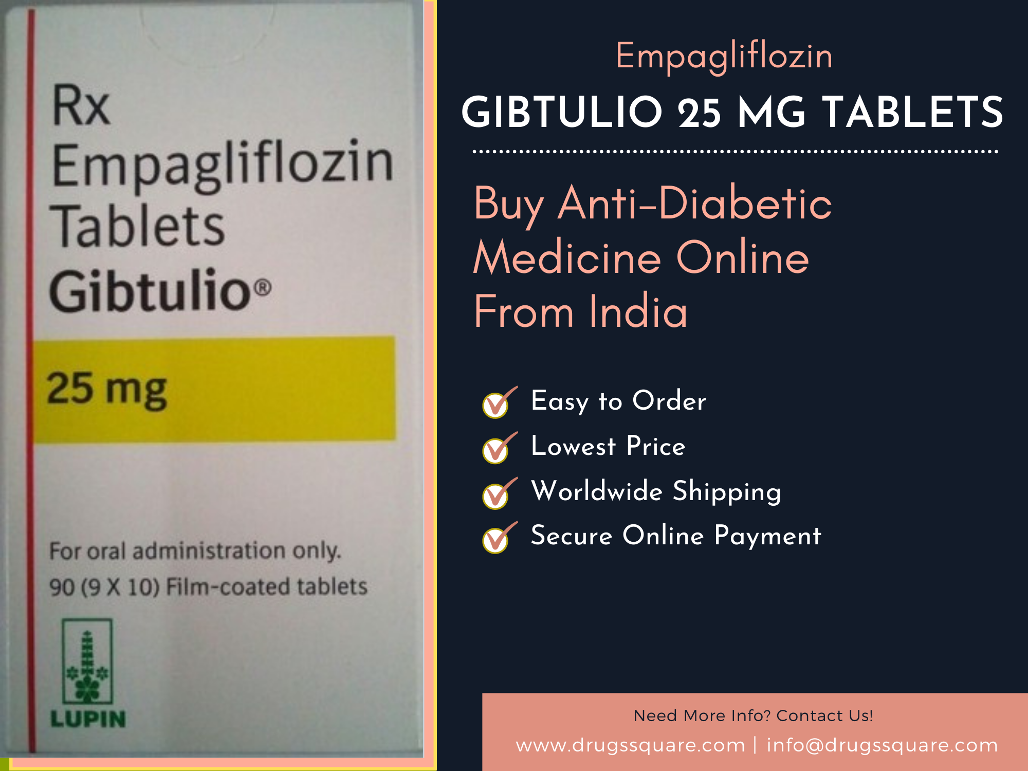 Gibtulio 25 mg Tablet Price