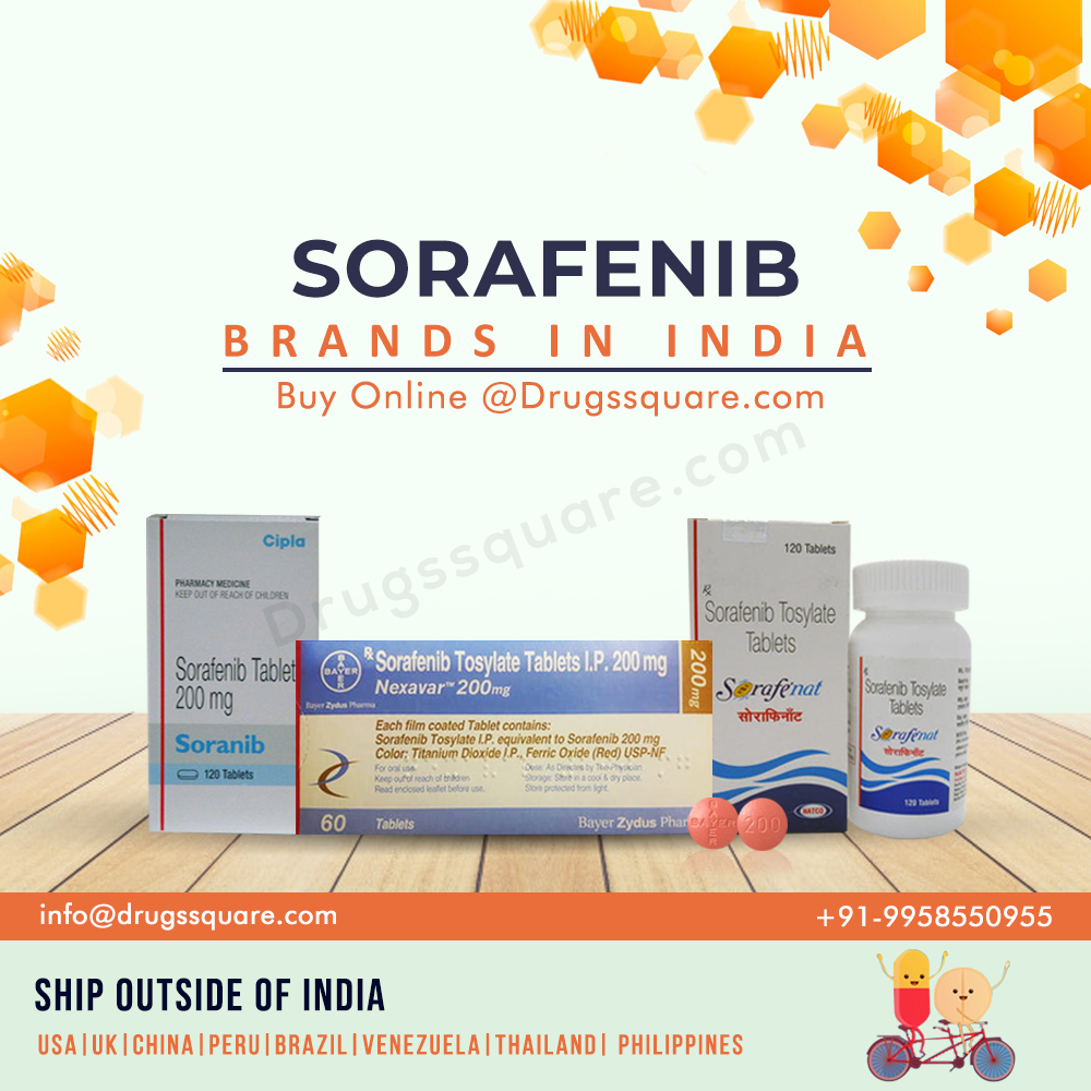 Buy Sorafenib 200 mg Brands Online From Drugssquare